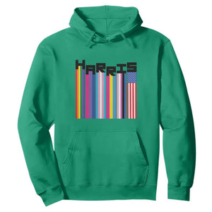 Kamala Supporter 2024 Hoodie Harris Unity American Rainbow LGBT Flag TS11 Irish Green Print Your Wear