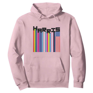 Kamala Supporter 2024 Hoodie Harris Unity American Rainbow LGBT Flag TS11 Light Pink Print Your Wear