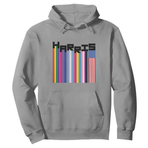 Kamala Supporter 2024 Hoodie Harris Unity American Rainbow LGBT Flag TS11 Sport Gray Print Your Wear