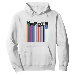 Kamala Supporter 2024 Hoodie Harris Unity American Rainbow LGBT Flag TS11 White Print Your Wear