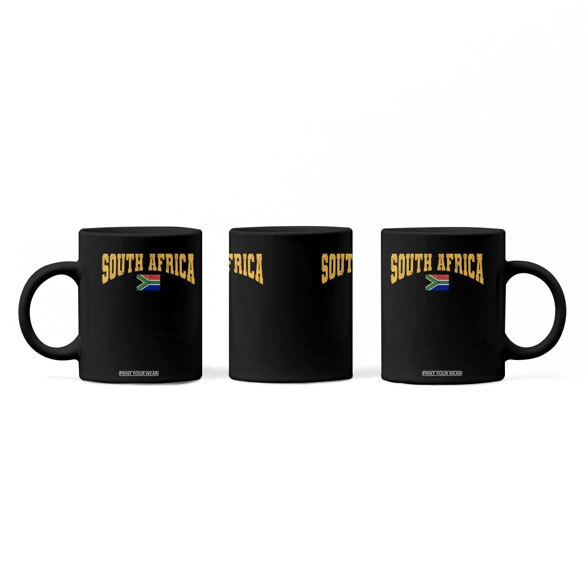 South Africa Sports Throwback Coffee Mug Vintage South African Flag