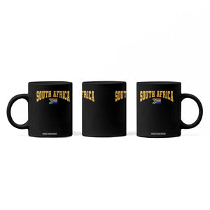South Africa Sports Throwback Coffee Mug Vintage South African Flag