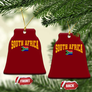 South Africa Sports Throwback Ceramic Ornament Vintage South African Flag