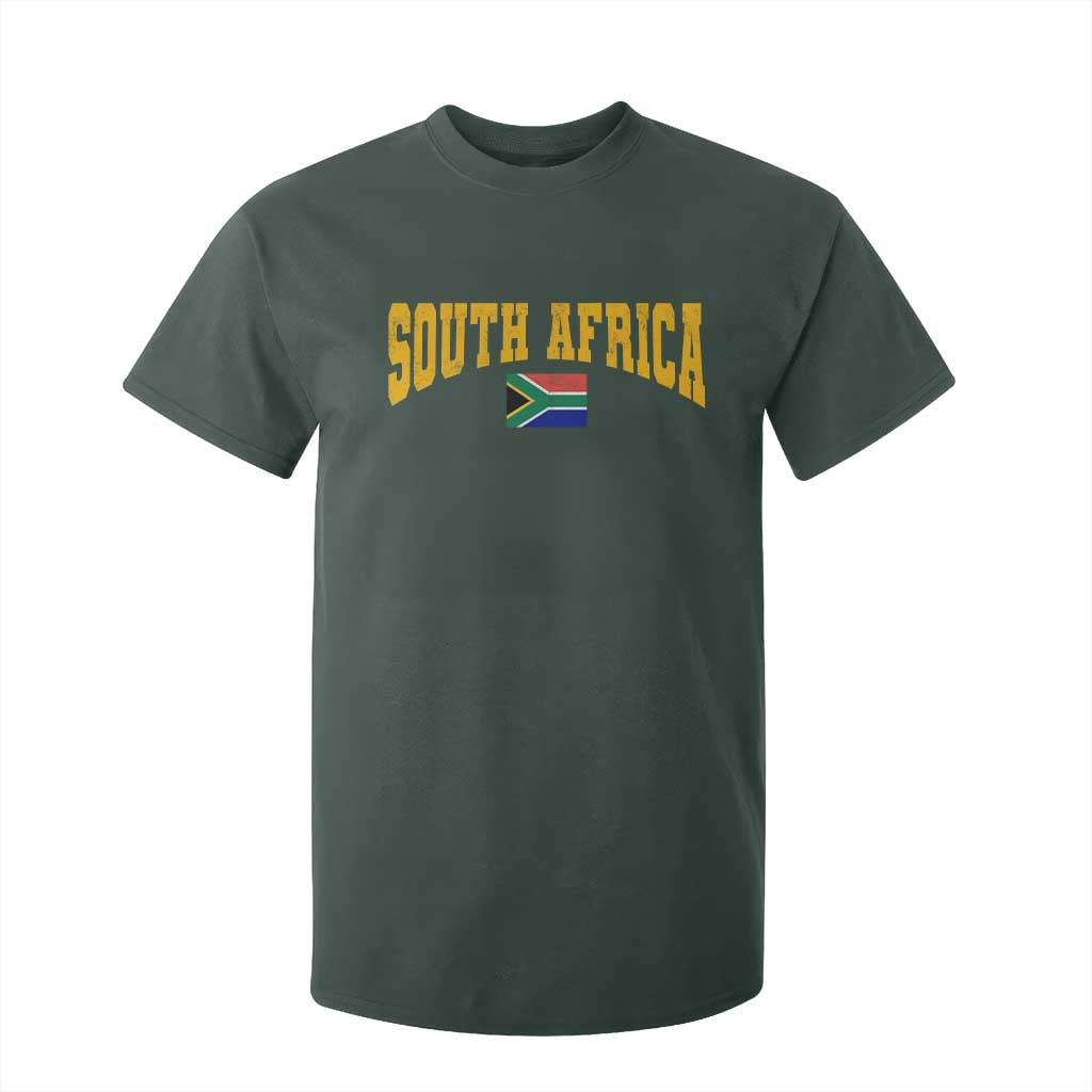South Africa Sports Throwback T Shirt For Kid Vintage South African Flag