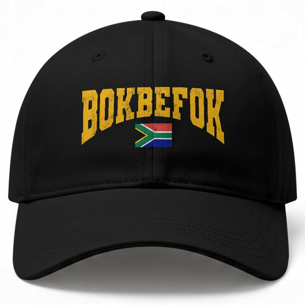 Bokbefok South Africa Sports Throwback Baseball Cap Vintage South African Flag