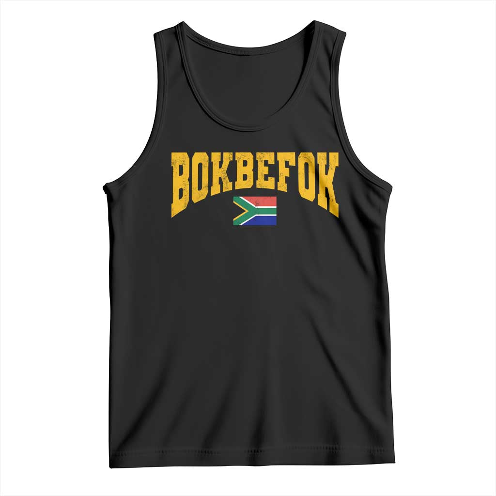 Bokbefok South Africa Sports Throwback Tank Top Vintage South African Flag