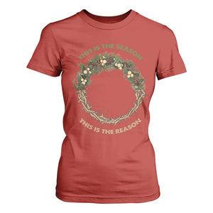 This Is The Season This Is The Reason Christian Christmas T Shirt For Women TS11 Red Print Your Wear