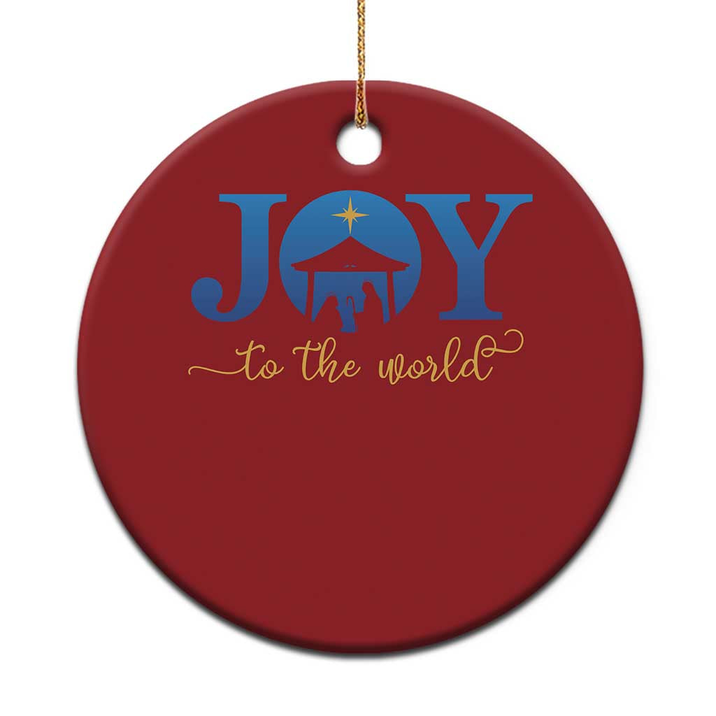 Joy To The World Christmas Ornament Christian Christmas Nativity Scene Star Of Bethlehem TS11 Print Your Wear