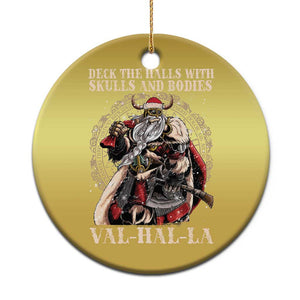 Viking Xmas Christmas Ornament Deck The Halls With Skulls And Bodies Valhalla TS11 Print Your Wear