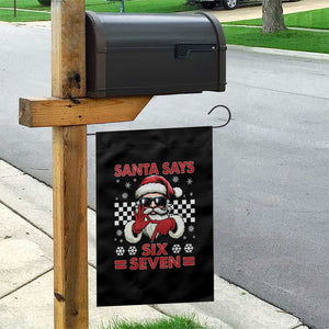 67 Christmas Garden Flag Funny Santa Says Six Seven Meme Gen Alpha Slang TS11 Print Your Wear