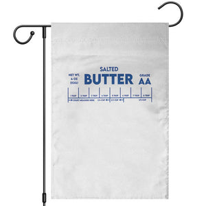 Smooth Salted Butter Funny Baker Halloween Simple Costume Garden Flag