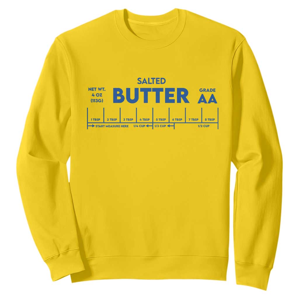 Smooth Salted Butter Funny Baker Halloween Simple Costume Sweatshirt