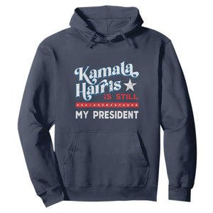 Harris Is Still My President Hoodie Vintage Star TS11 Navy Print Your Wear