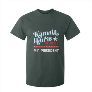 Harris Is Still My President T Shirt For Kid Vintage Star TS11 Dark Forest Green Print Your Wear