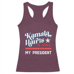 Harris Is Still My President Racerback Tank Top Vintage Star TS11 Maroon Print Your Wear