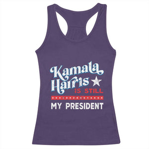 Harris Is Still My President Racerback Tank Top Vintage Star TS11 Purple Print Your Wear