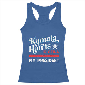 Harris Is Still My President Racerback Tank Top Vintage Star TS11 Royal Blue Print Your Wear