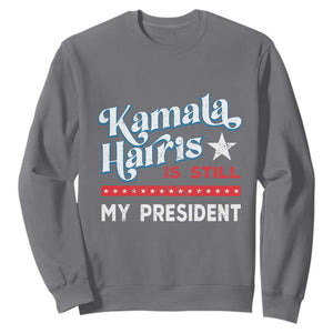 Harris Is Still My President Sweatshirt Vintage Star TS11 Charcoal Print Your Wear