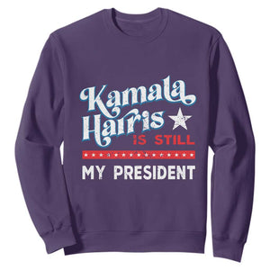 Harris Is Still My President Sweatshirt Vintage Star TS11 Purple Print Your Wear