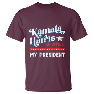 Harris Is Still My President T Shirt Vintage Star TS11 Maroon Print Your Wear