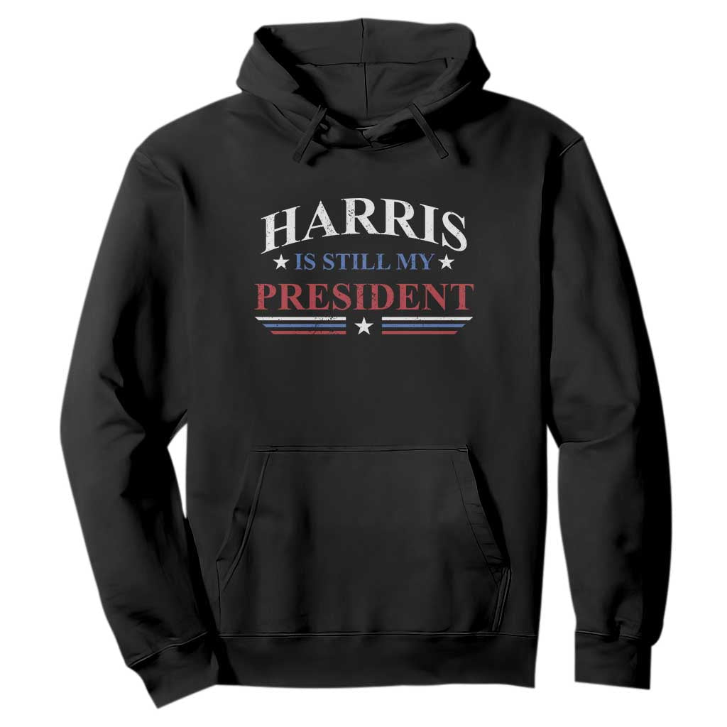 Harris Is Still My President Hoodie Star Striped TS11 Black Print Your Wear