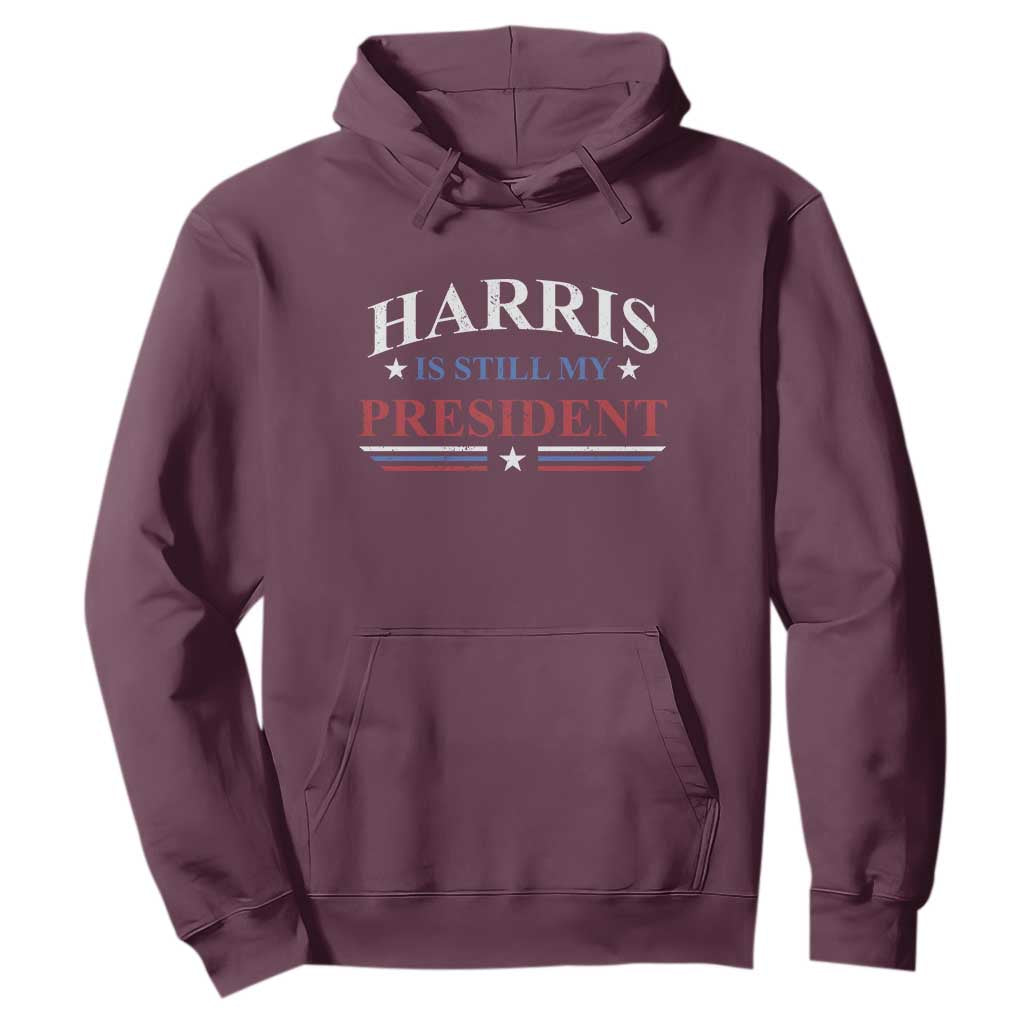 Harris Is Still My President Hoodie Star Striped TS11 Maroon Print Your Wear