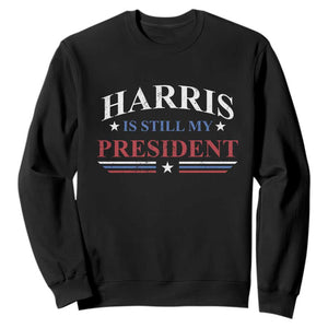 Harris Is Still My President Sweatshirt Star Striped TS11 Black Print Your Wear