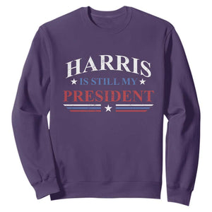 Harris Is Still My President Sweatshirt Star Striped TS11 Purple Print Your Wear