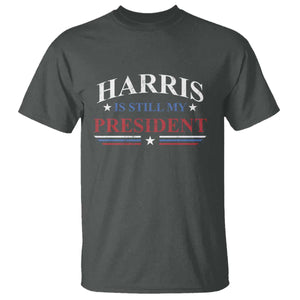 Harris Is Still My President T Shirt Star Striped TS11 Dark Heather Print Your Wear