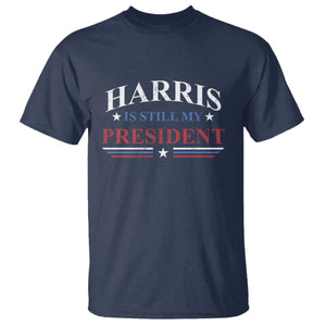 Harris Is Still My President T Shirt Star Striped TS11 Navy Print Your Wear