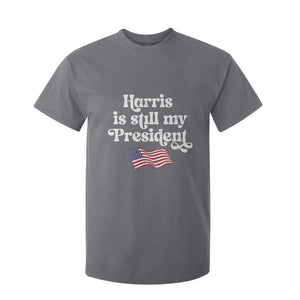 Harris Is Still My President T Shirt For Kid Vintage American Flag TS11 Charcoal Print Your Wear