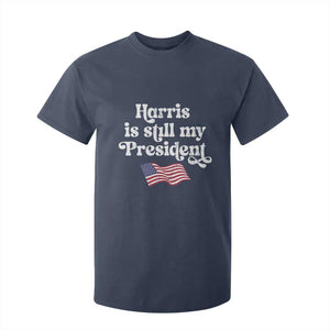 Harris Is Still My President T Shirt For Kid Vintage American Flag TS11 Navy Print Your Wear