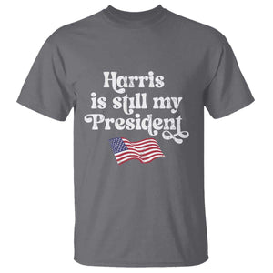 Harris Is Still My President T Shirt Vintage American Flag TS11 Charcoal Print Your Wear