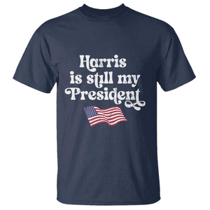 Harris Is Still My President T Shirt Vintage American Flag TS11 Navy Print Your Wear