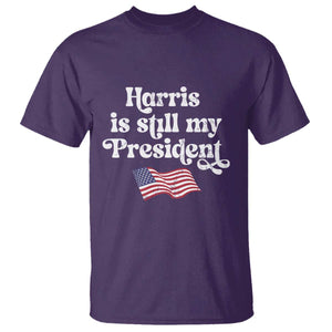 Harris Is Still My President T Shirt Vintage American Flag TS11 Purple Print Your Wear