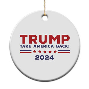 Trump Take America Back 2024 Star Christmas Ornament TS11 Print Your Wear