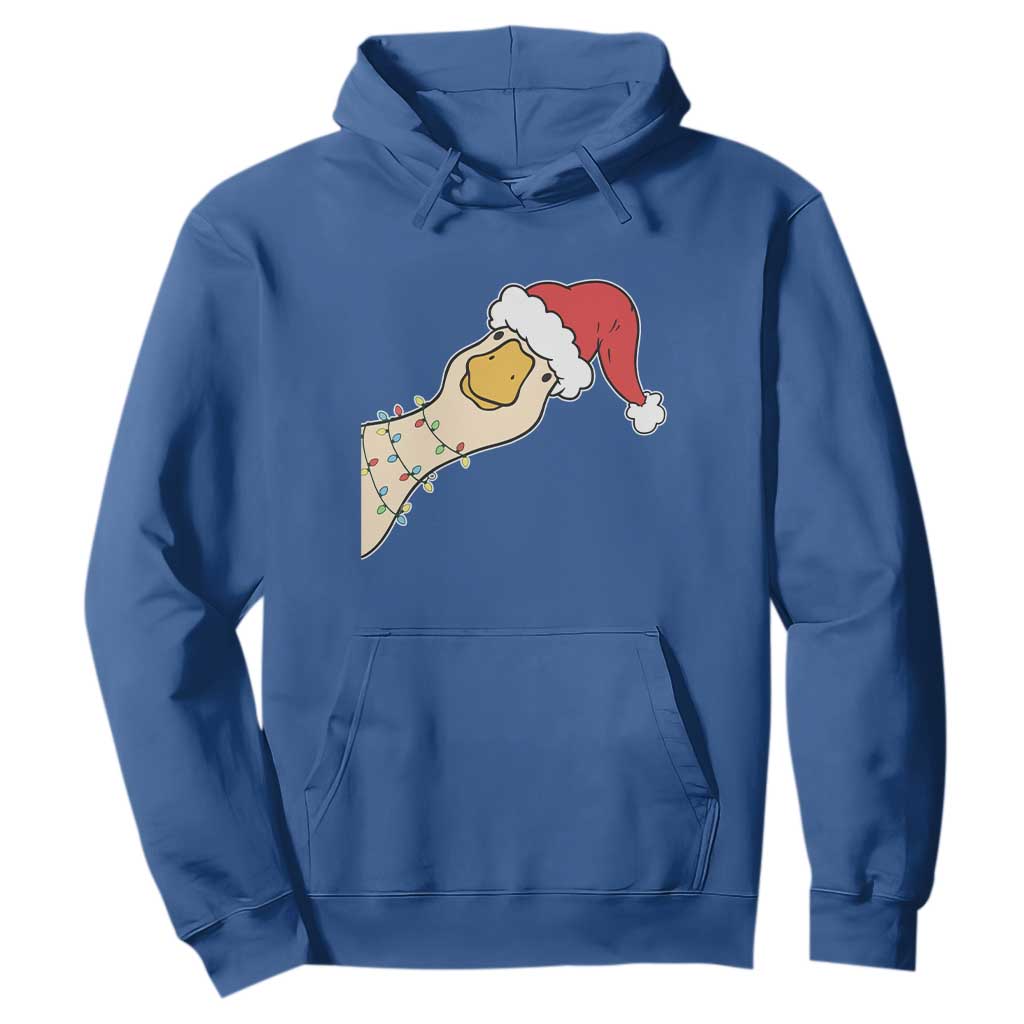 Funny Christmas Silly Goose Festive Holiday Hoodie TS11 Royal Blue Print Your Wear