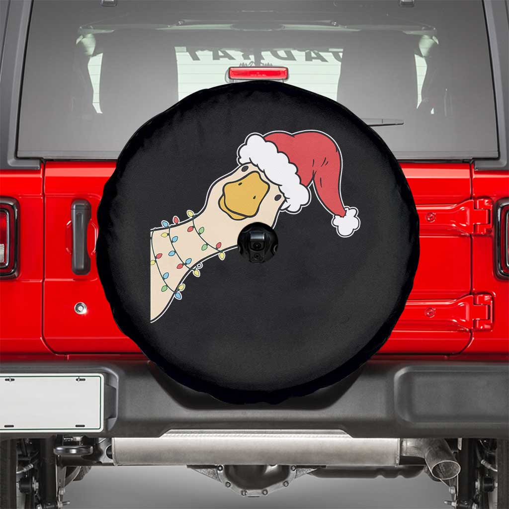 Funny Christmas Silly Goose Festive Holiday Spare Tire Cover TS11 Black Print Your Wear
