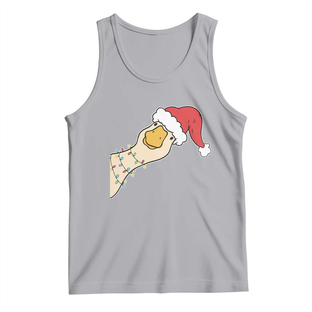 Funny Christmas Silly Goose Festive Holiday Tank Top TS11 Athletic Heather Print Your Wear