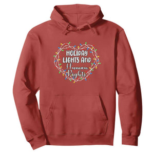 Holiday Lights And Human Rights Christmas Activism Hoodie TS11 Red Print Your Wear