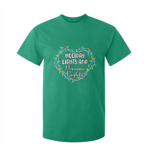 Holiday Lights And Human Rights Christmas Activism T Shirt For Kid TS11 Irish Green Print Your Wear