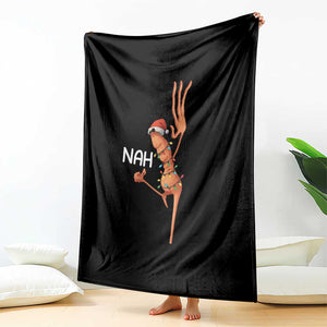 Funny Marcus The Worm Christmas Nah Throw Blanket TS11 Print Your Wear