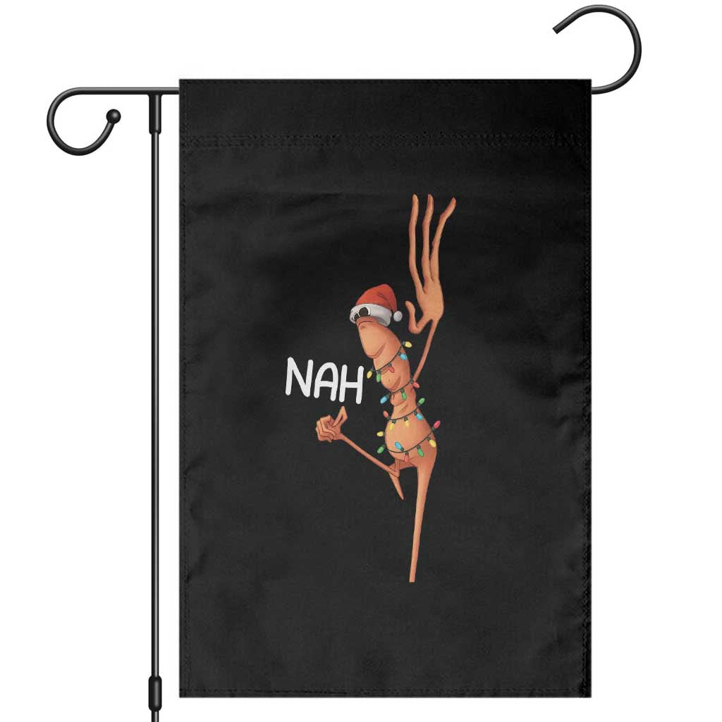 Funny Marcus The Worm Christmas Nah Garden Flag TS11 Black Print Your Wear