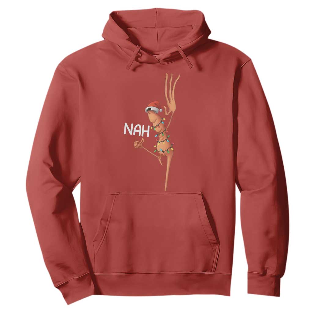Funny Marcus The Worm Christmas Nah Hoodie TS11 Red Print Your Wear