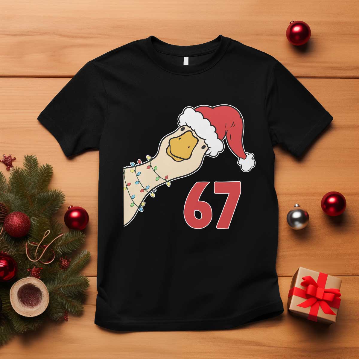 Funny Christmas Silly Goose 67 Meme Festive Holiday T Shirt TS11 Black Print Your Wear