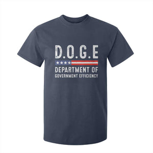 Trump Musk DOGE T Shirt For Kid Department Of Government Efficiency Vintage American Flag TS11 Navy Print Your Wear