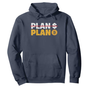 Bitcoin Plan B HODL Hoodie BTC Crypto Currency Traders Blockchain TS11 Navy Print Your Wear