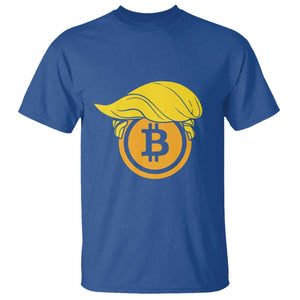 Funny Trump Bitcoin BTC Crypto Cryptocurrency Trader T Shirt TS11 Royal Blue Print Your Wear