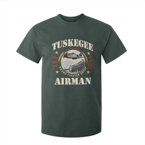 Tuskegee Airman T Shirt For Kid Heroes Of Freedom 332ND Fighter Group Est 1941 TS11 Dark Forest Green Print Your Wear