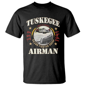 Tuskegee Airman T Shirt Heroes Of Freedom 332ND Fighter Group Est 1941 TS11 Black Print Your Wear